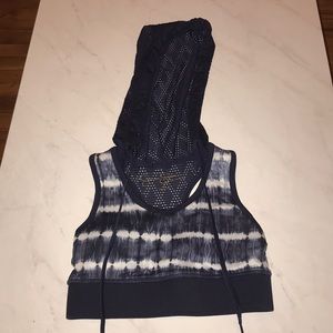 Jessica Simpson Tie Dye Hooded Sports Bra